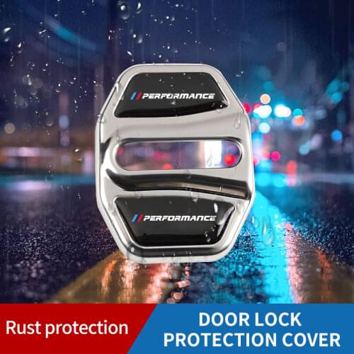 4pcs Car Accessories Stainless Steel Car Door Lock Protective Cover for BMW X1 X2 X3 X4 1 2 3 5 7 Series G30 G38 G20 G28 F15 F16