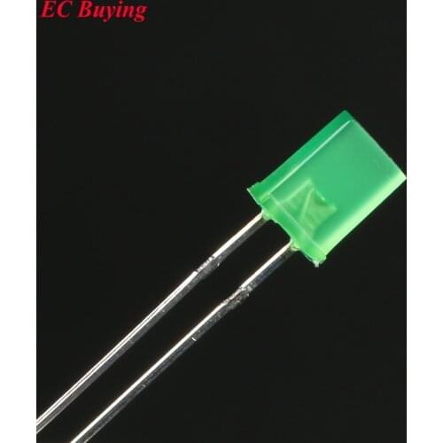 50pcs 2*5*7 Diodes Rectangle 2x5x7 Green to Green Light Emitting Diode 2*5*7 Led Foggy DIY Kit