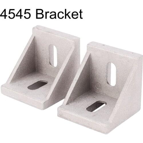 6pcs or 10pcs Long Hole Aluminum Angle Bracket for Aluminum Profile Extrusion 4545 Series