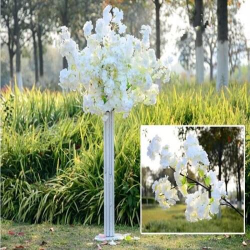 Four Branches Each Bouquet Simulation Cherry Blossom 1 m(39") Long Wedding Arch Decorative Flower Home Living room Decor