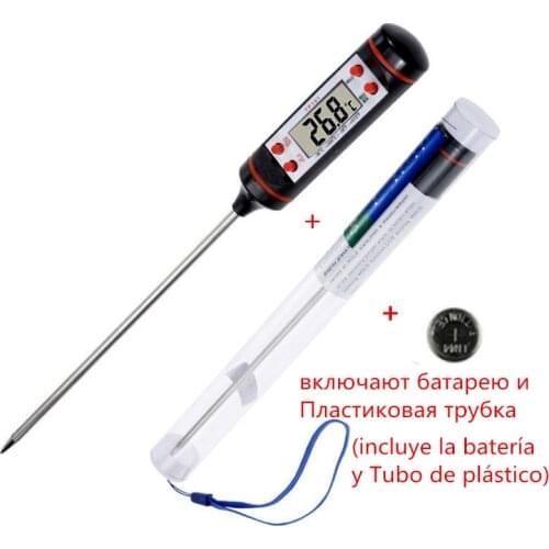 Kitchen Digital BBQ Food Thermometer Meat Cake Candy Fry Grill Dinning Household Cooking Thermometer Gauges with Battery