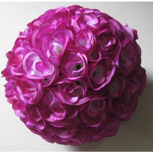 EMS free15pcs/lot Wedding silk flower ball lilac 30cm(12") wedding decoration kissing flower ball for hotel or garden decoration