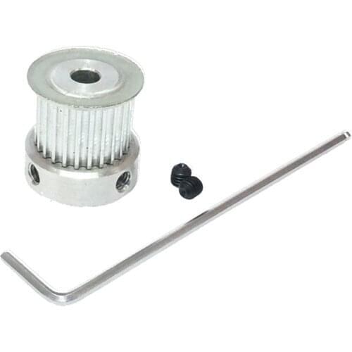 HTD3M-K Timing Pulley 15/16/18/20/22/24/25/26Tooth, Wheel Bore 5/6/6.35/8/10/12/14mm, Width 16mm, HTD3M Aluminum Timing Pulley