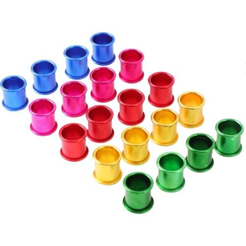 ID 7mm Bird Foot Ring Multicolor Aluminum Pigeon Foot Ring High Quality Durable Bird Ring Racing Pigeon Foot Ring 100Pcs