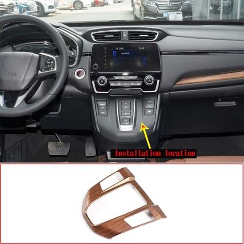 ABS Peach Wood Grain Car Interior For Honda CR-V 2017-2021 Dashboard Both sides Air Vent Outlet Cover Trim Car Accessories