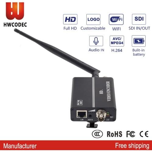 HWCODEC H8114WP H.264 SDI WIFI Encoder IPTV FHD Live Streaming Video 1080P SDI to IP Encoder for Facebook Live Broadcasting
