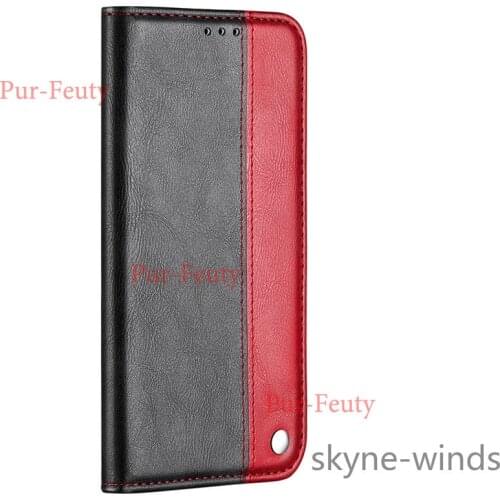 For Samsung Galaxy A03S Business splicing style leather phone case flip wallet clip stand cover for SM A 03s coque fundas casing