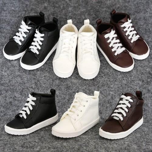 1Pair New Doll Accessories Balck Brown White BJD Shoes Doll 1/4 1/3