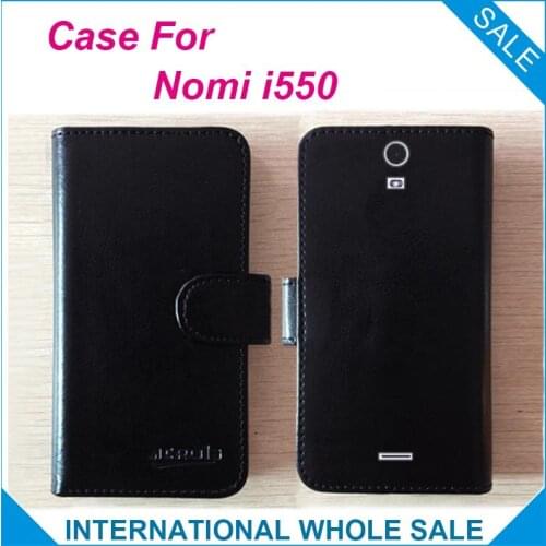 Hot!! 2016 Nomi i550 Case, 6 Colors High Quality Leather Exclusive Cover For Nomi i550 tracking number