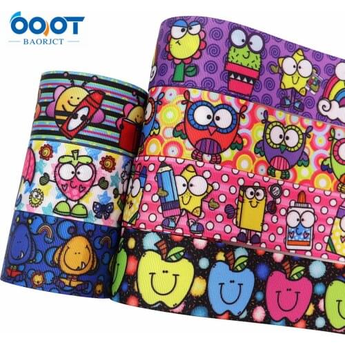 Cute Cartoon Series Grosgrain Ribbons,M-21805-1230 1-1/2"(38mm),10Yards Bow Cap Accessories Party Gift Wrap DIY Handmade