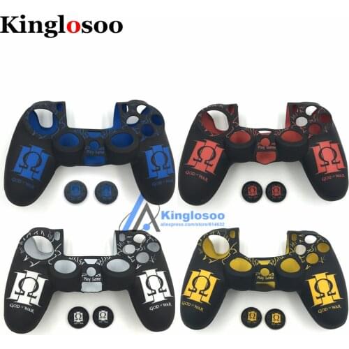 For Playstation dualshock 4 PS4 Pro Slim Controller Pattern Silicone Skin Soft Rubber Protective case