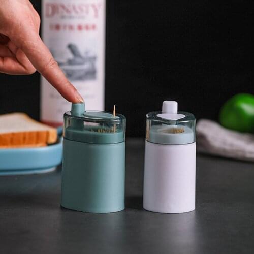 Push-type toothpick holder home creative automatic pop-up toothpick box home living room dining room toothpick storage box