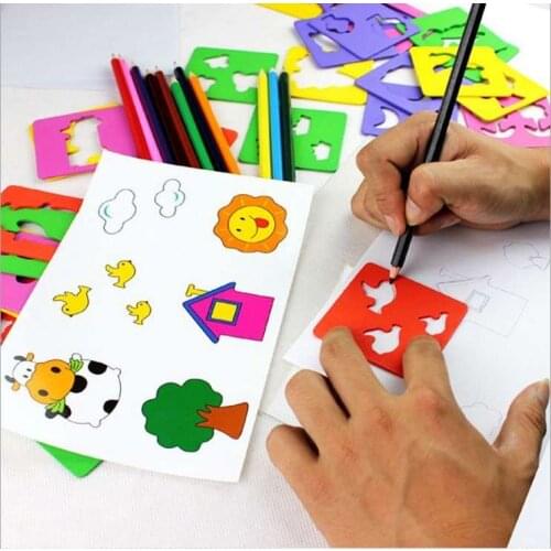 Learning Boxed Pencils Children Painted Color Painting Card Board Picture Drawing For Graffiti Early Education Puzzle Toys 2021