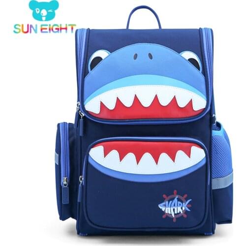 SUN EIGHT 2021 New 3D Cartoon Orthopedic School Bags Children Backpack Fashion Girl Bags