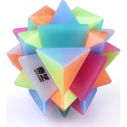 Qiyi Jelly Color Neo Magic Cube Transparent Cube Puzzle Finger Toys Professional Speed Cubes Early Educational Toys For Children