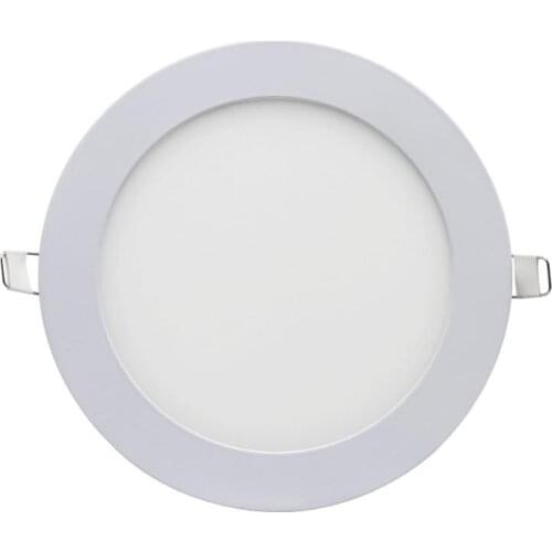 Led Ceiling Downlights 6W 12W Led Recessed Lamp Warm Natural Cool White Super-Thin Round Embeded Led Panel Lights + Drives