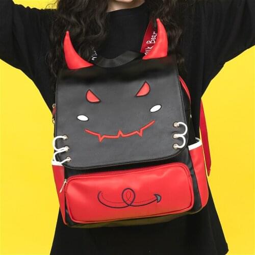 Lover Japanese Student Sweet Lolita Backpack Cute Printing Embroidery Jk Kawaii Girl School Bag Loli Cosplay Gothic Lolita Bag