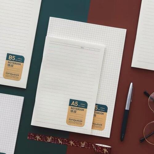 Sharkbang 2PCS A5 B5 PP Cover Line Grid Dot Connell Notebook Journal Agenda Hand-copied Book Monthly Planner Kawaii Stationery
