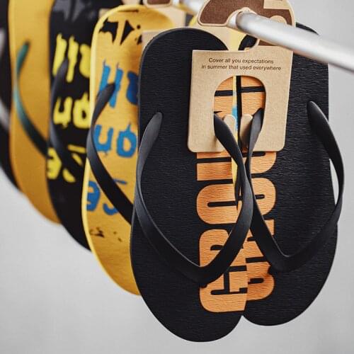 Maden Flip-Flops 2021 Summer New Non-Slip Beach Sandals Trend Outdoor Soft Soles Clip Foot Casual Slippers Personality Shoes