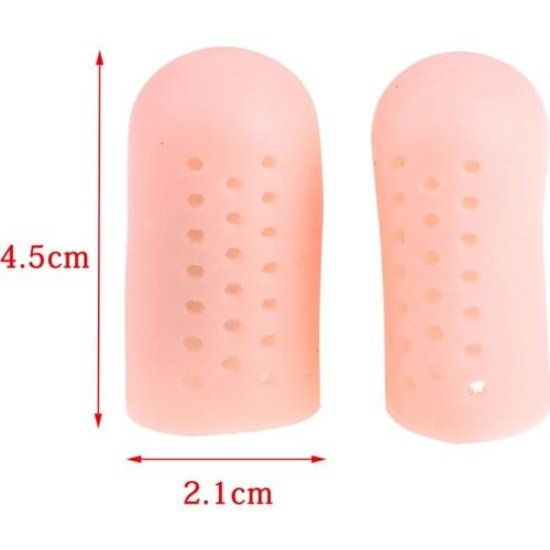 1Pair Toe Sleeve Gel Toe Cap Cover Protector for Corn Blisters Bunion Massager Pain Relief Finger Gel Tube Insoles