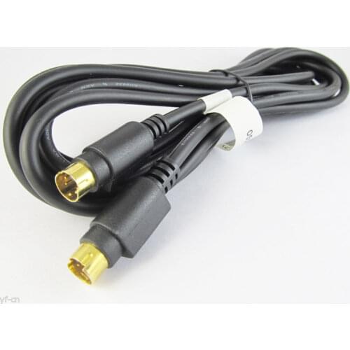 1pc 1.5M / 5FT Gold Plated S-Video Mini Din 4 Pin Male to Male Dual Male Cable for DVD HDTV