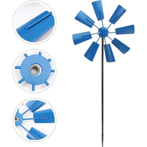 1pcs Decorative Windmill Iron Windmill Wind Spinner Winnower Decor Winnower Garden Wind Ornament for Park Garden Outdoor Yard
