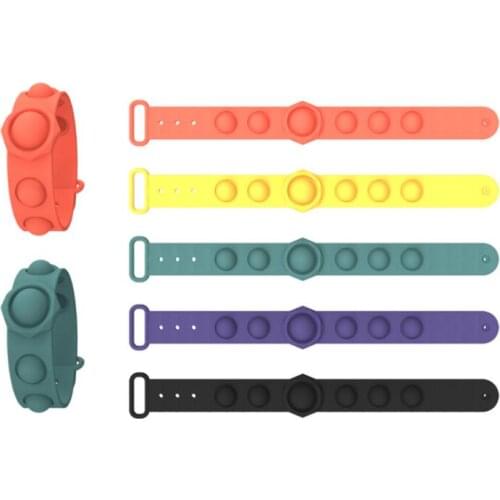 1pcs Silicone Insect Fidget wristband Kids Toys Colorful Gyro Toy Relief Stress Educational Fingertip Toys For Kids Adults Gift