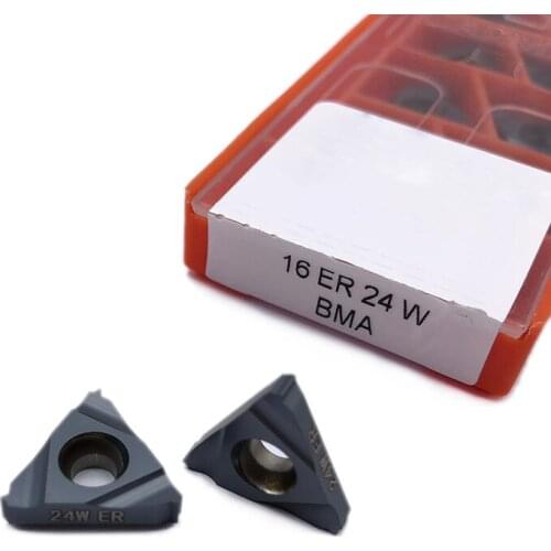 10PCS 16ER 10W 11W 12W 14W 16W 18W 19W 24W BMA Tungsten Carbide Blade Thread CNC Lathe Turning Tool