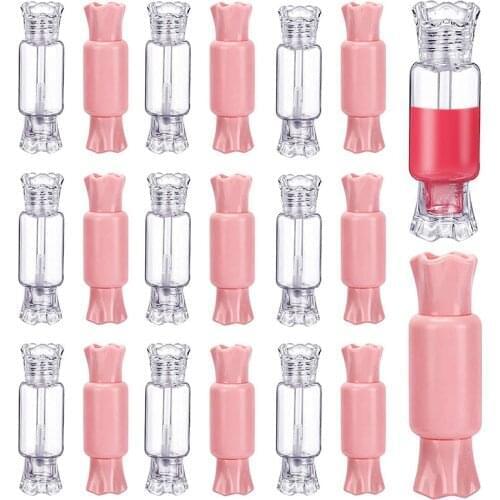 200pcs 8ml Lip Gloss Tubes Candy Shape Lip Gloss Containers Refillable Clear Lip Balm Containers
