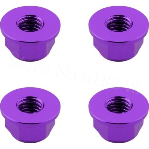 4pcs/lot HSP 1/10 Upgrade Parts 102049 Aluminum Nylon Nut M4 02190 For 1:10th RC Car Baja Monster Truck 94111