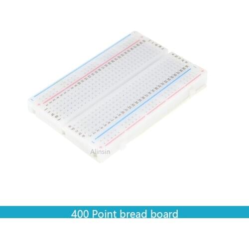 400 Tie Points Solderless PCB Breadboard Mini Universal Test Protoboard DIY Bread Board for Bus Test Circuit Board