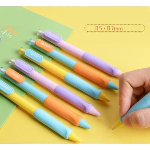 Kid Learning Posture Automatic Pencil 05 07mm Kindergarten Pupil Triangle Activity Pencil Stationery Supplies