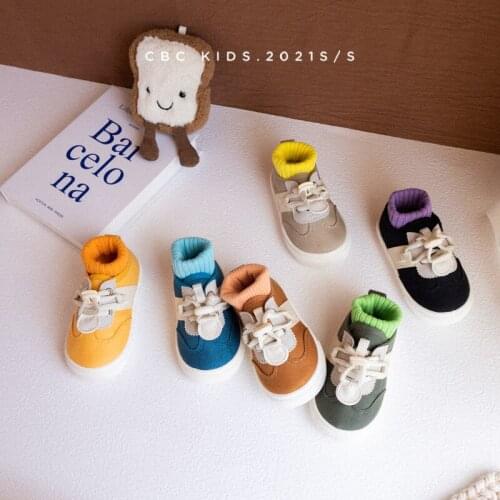 New fashion Korean candy canvas shoes in spring autumn 2021 soft soled childrens shoes versatile kids casual board shoes