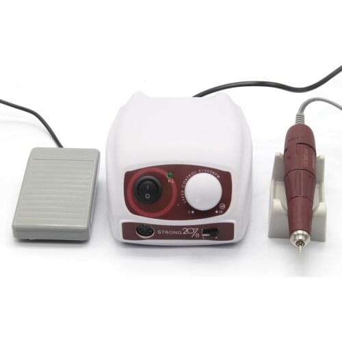 45000RPM electric nail drill polishing nail machine STRONG 210 207B 102LN handpiece electric nail drill manicure tool nail equip