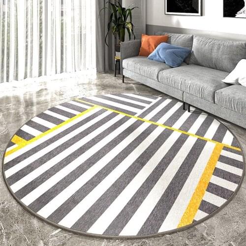 Geometric Home Living Room Round Carpet Bedroom Bedside Coffee Table Sofa Non-Slip Floor Mat