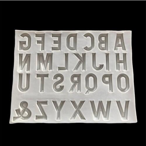 Baking tools DIY Sugar craft Cake English alphabet Silicone Mold Fondant Mold Cake Candle soap decorating Tools Gum paste Mold