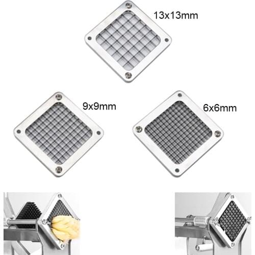 Stainless Steel French Fry Chopper Chips Kitchen Vegetable Potato Chipper French Fries Chip Cutter 3 Blades Size Chips Cutter Pa