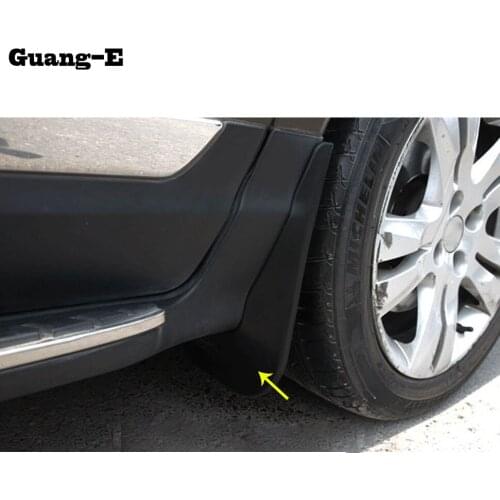 Car Body Styling Plastic Fender Soft Mudguard Protection Flap Splash Mud Guard Frame 4pcs For Peugeot 2008 2014 2015 2016 2017