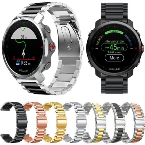 Metal Strap For Polar Grit X Wrist Band Stainless steel Watchband for PolarGritX correa Smart Watch Accessories Bracelet Belt