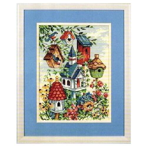Top Quality Lovely Counted Cross Stitch Kit Bird Nest Home Birds dim 07875