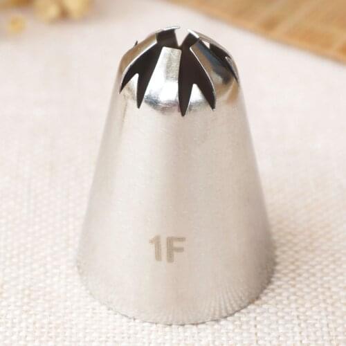 #1F Large Size Cherry Blossoms Piping Nozzle Cake Decorating Drop Flowers Cream Pastry Cupcake Sakura Icing Tip