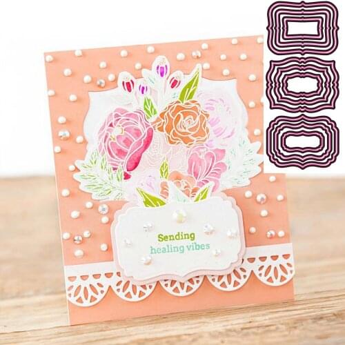 New Label border Metal cutting Die scrapbook Decoration embossed Photo album Decoration Card making DIY Handicrafts