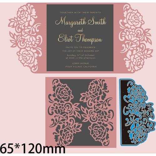 New Metal Cutting Dies Scrapbooking Lace Edge DIY Album Paper Card Craft Embossing Stencil 65*120mm