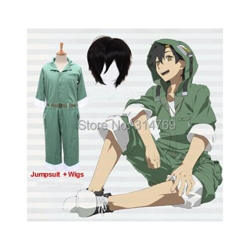New Arrival Kagerou Project MekakuCity Actors Kousuke Seto Cosplay Costume Hooded Jumpsuit Overalls Suit Outfit