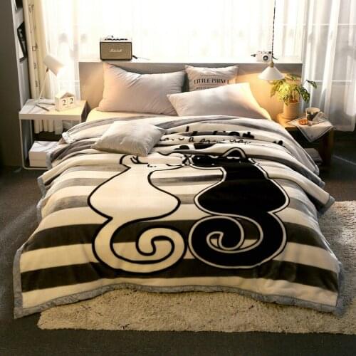 Blanket 150*200cm Luxury Thick Blankets for Beds Fleece Blankets and Throws Winter Adult Bed Cover High Density Soft Blanket