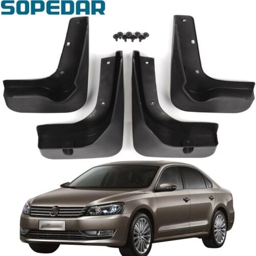 SOPEDAR Auto Mudguard Front Rear Mud Flaps Flares Fender For VW Passat B7 2011-2015 Auto Splash Guards Accessories