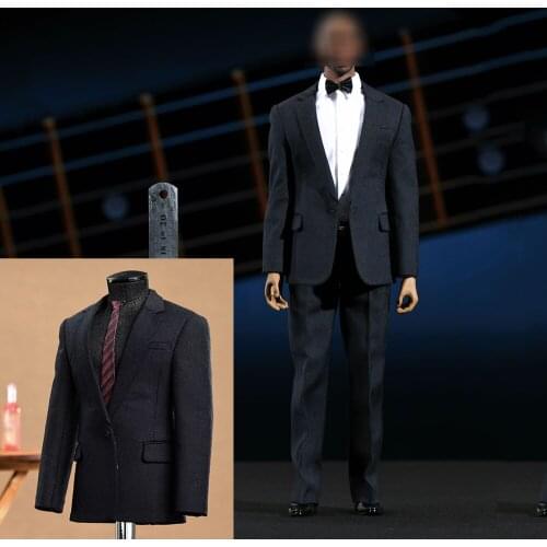 In Stock 1/6 Male Formal Suit For M36 Body Gentleman Clothes Set For 12 Inch Action Figure Dolls