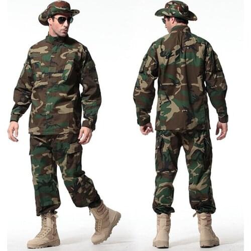 Military Mens Uniform Tactical Airsoft US Army Jacket Pants Clothing Set Outdoor Hunting Camouflage Suit For Soldier Training