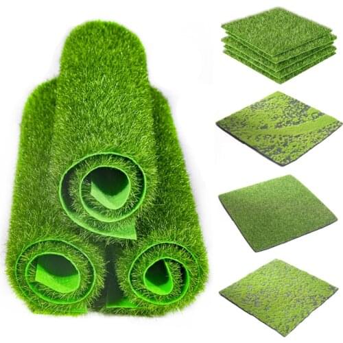 1Pcs Green Grass Mat Artificial Moss Micro Landscape Fake Turf Ecological Bottle Decor Flocking Lawn Jewelry Home Garden Decor