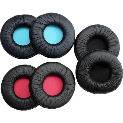 100Pairs Ear Cushion Pads for Sony MDR-V55 Headphone Replacement Soft Leather Earpad Foam Pillow Covers Cups Repair Parts